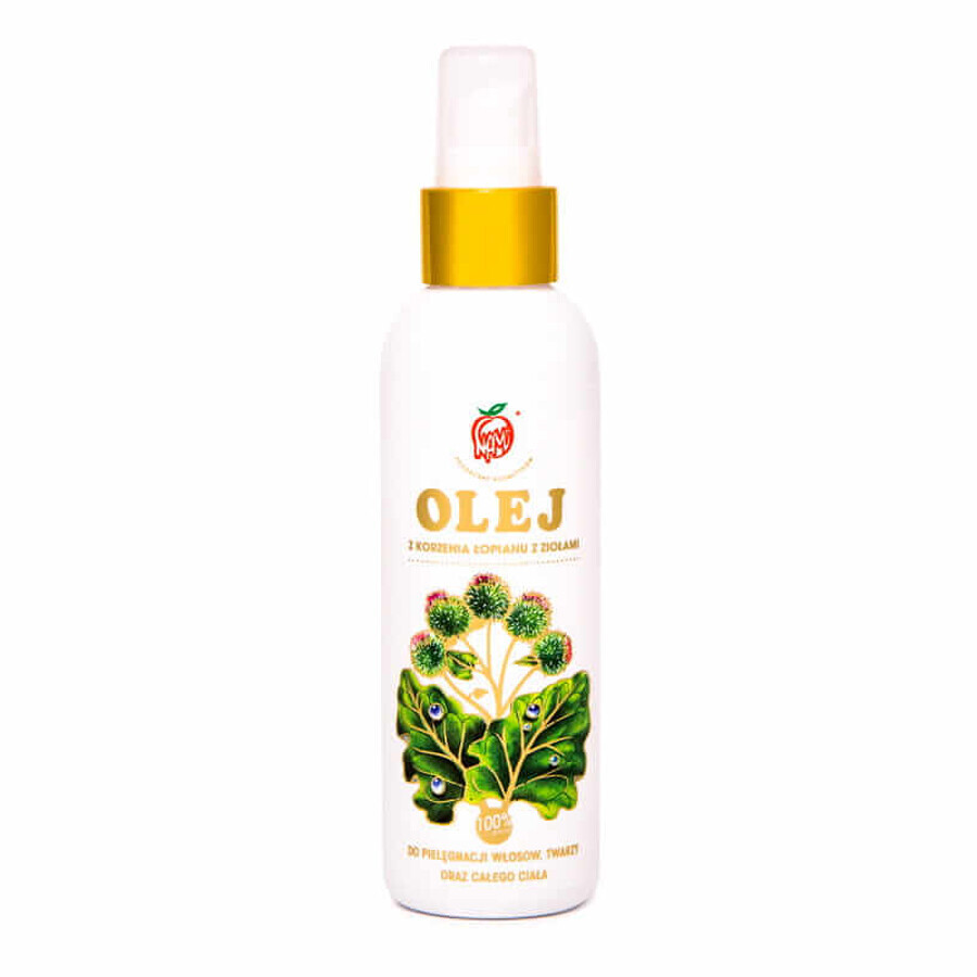 Aceite de raíz de bardana Nami con hierbas, para cabello, rostro y cuerpo entero, 150 ml
