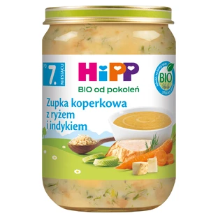 HiPP Bio soup, dill soup with rice and turkey, after 7 months, 190 g