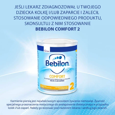 Bebilon Comfort 2, für Säuglinge bei Koliken und Verstopfung, ab 6 Monaten, 400 g