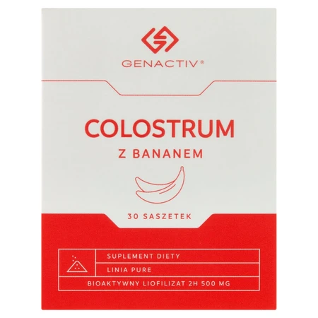 Genactiv Colostrum with banana, powder, 1 gx 30 sachets