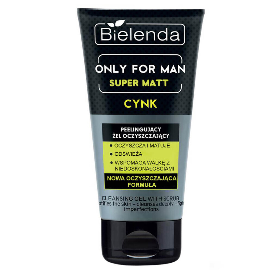 Shop Bielenda Only For Men Super Matt, Peeling-Reinigungsgel, 150 g Bielenda Only For Men Super Matt, Peeling-Reinigungsgel, 150 g