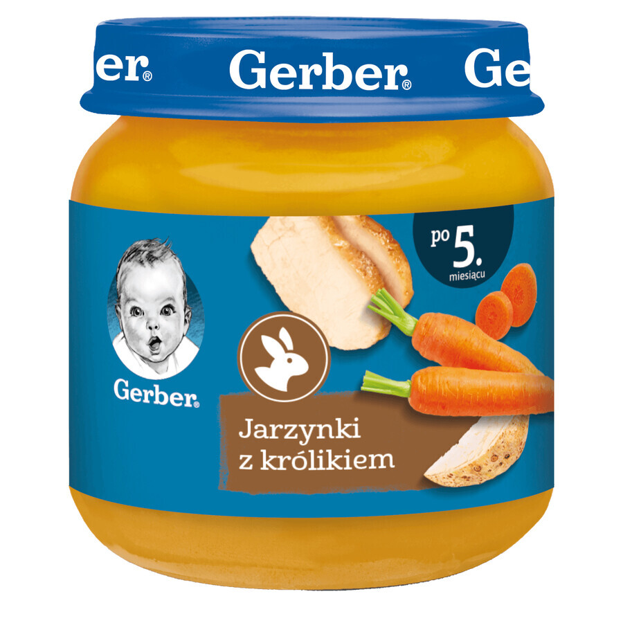 Buy Gerber Lunch, vegetables with rabbit, after 5 months, 125 g Gerber Lunch, vegetables with rabbit, after 5 months, 125 g