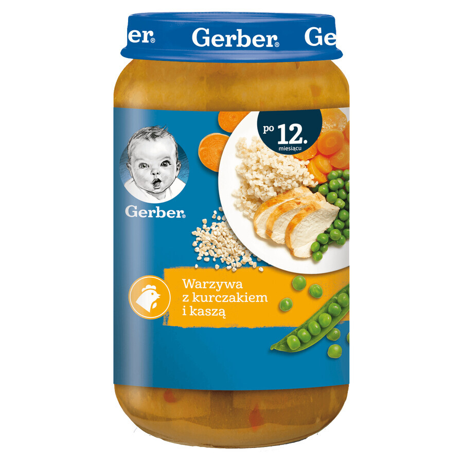 Buy Gerber Junior Dinner, vegetables with chicken and semolina, after 12 months, 250 g Gerber Junior Dinner, vegetables with chicken and semolina, after 12 months, 250 g