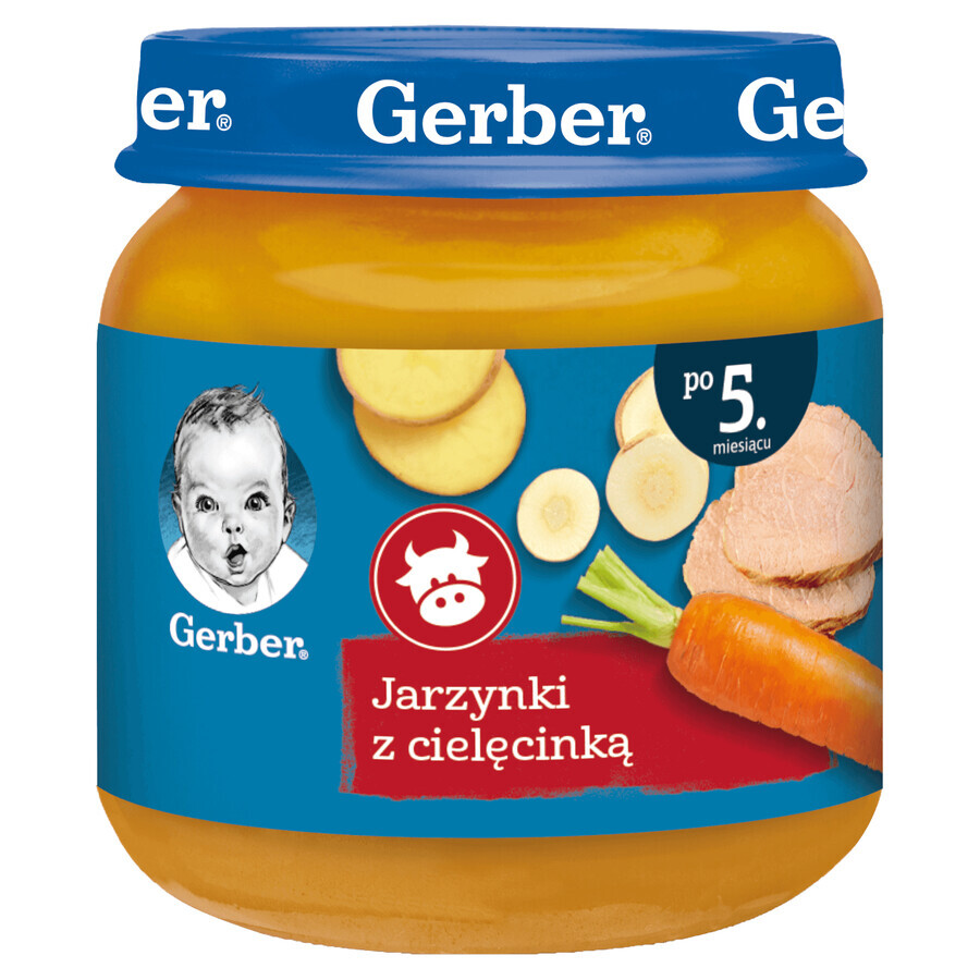 Cumpără Gerber Dinner, legume cu vițel, după 5 luni, 125 g Gerber Dinner, legume cu vițel, după 5 luni, 125 g