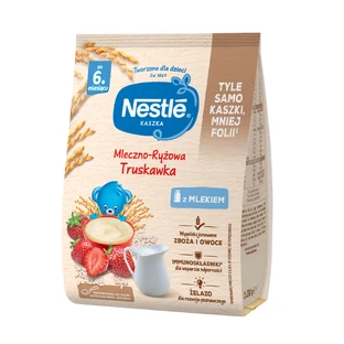 Nestlé Papilla de leche y arroz, fresa, a partir de 6 meses, 230 g