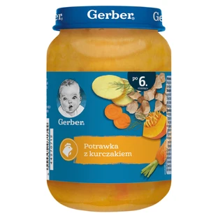 Gerber Lunch, kip in een stoofpotje met groenten, na 6 maanden, 190 g