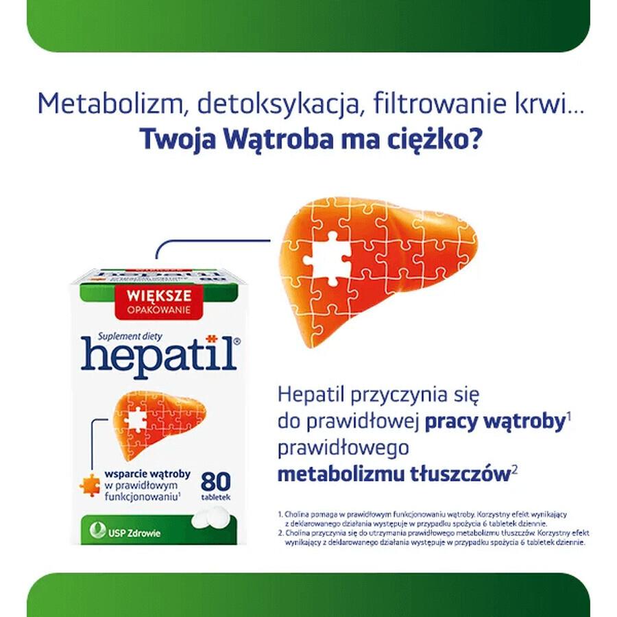 Hepatil, 80 tabletten