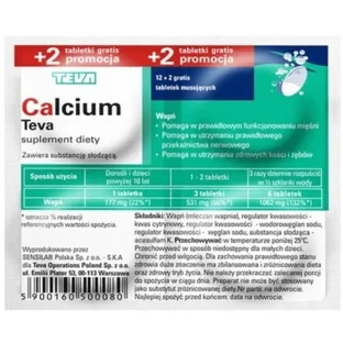 Calcium Teva, 14 Brausetabletten