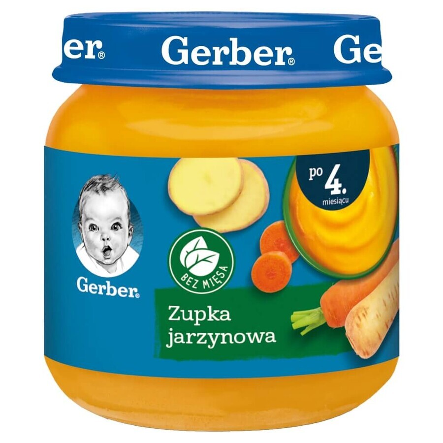 Shop Gerber Zupa, Gemüse, nach 4 Monaten, 125 g Gerber Zupa, Gemüse, nach 4 Monaten, 125 g