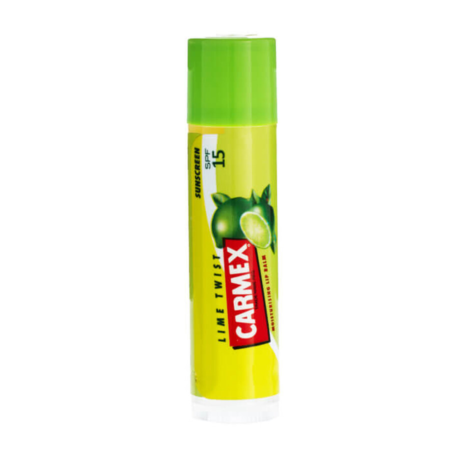 Buy Carmex Lime Twist, lip balm stick, SPF 15, 4.25 g Carmex Lime Twist, lip balm stick, SPF 15, 4.25 g