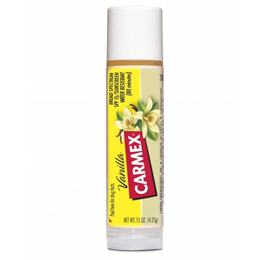 Buy Carmex Vanilla, lip balm, stick, SPF 15, 4.25 g Carmex Vanilla, lip balm, stick, SPF 15, 4.25 g
