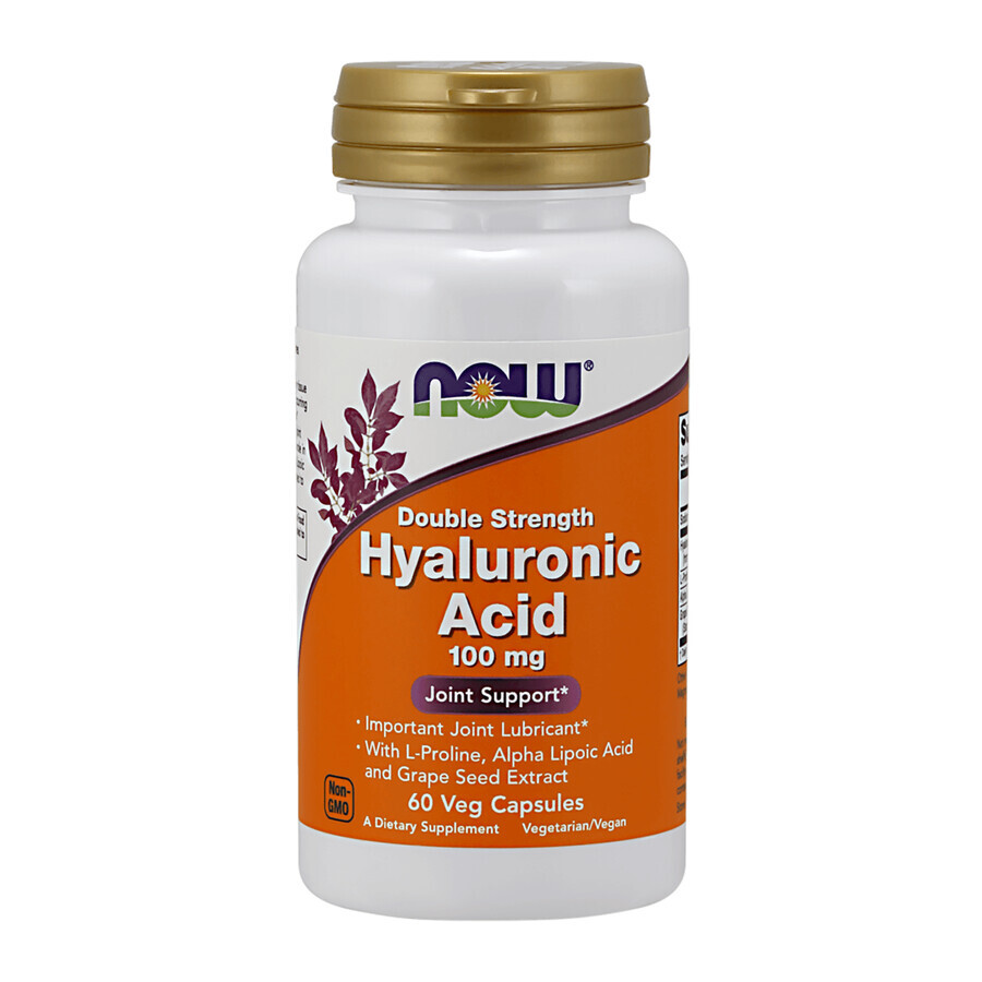 Buy Now Foods Hyaluronic Acid 100mg, hyaluronic acid, 60 capsules Now Foods Hyaluronic Acid 100mg, hyaluronic acid, 60 capsules