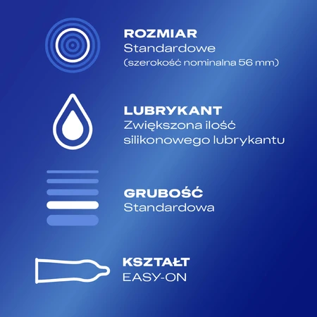 Durex Classic, glatte klassische Kondome, 3 Stück