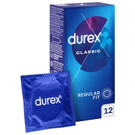 Durex Classic, glatte klassische Kondome, 12 Stück