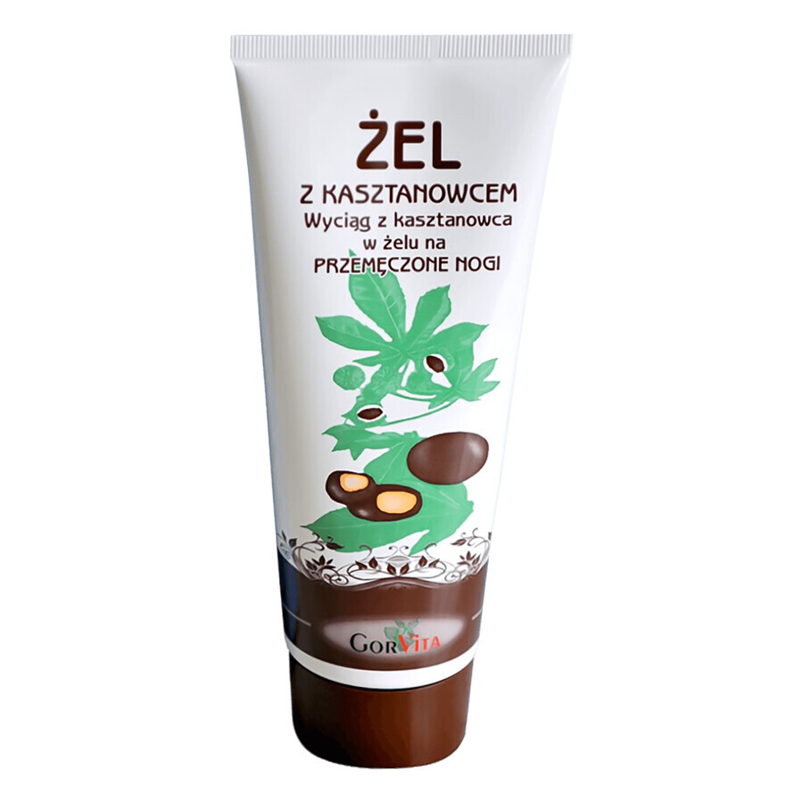 Boutique GorVita, gel au marron d'Inde pour les jambes fatiguées, 200 ml GorVita, gel au marron d'Inde pour les jambes fatiguées, 200 ml