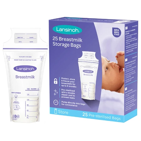 Lansinoh, sachets de conservation du lait maternel, 25 pièces