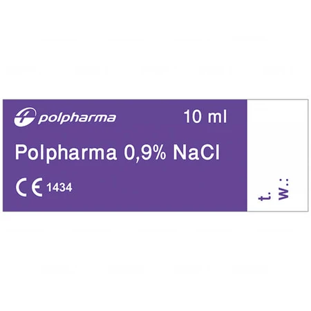 Polpharma 0,9% NaCl, solución de cloruro sódico, 10 ml x 100 ampollas