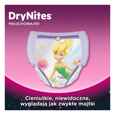 Huggies DryNites Girls, braguitas de noche, para niñas, 4-7 años, 17-30 kg, 10 unidades