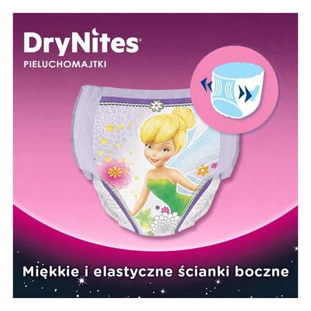Huggies DryNites Girls, braguitas de noche, para niñas, 4-7 años, 17-30 kg, 10 unidades