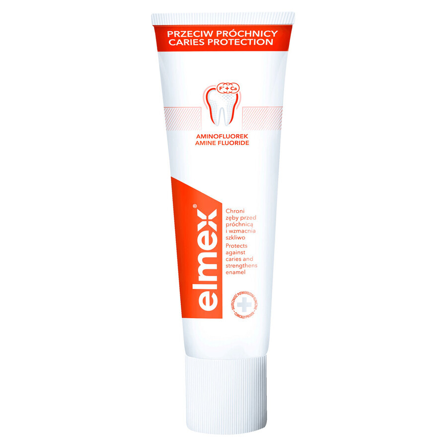 Elmex contro la carie, dentifricio con fluoruro amminico, 2 x 75 ml Elmex contro la carie, dentifricio con fluoruro amminico, 2 x 75 ml