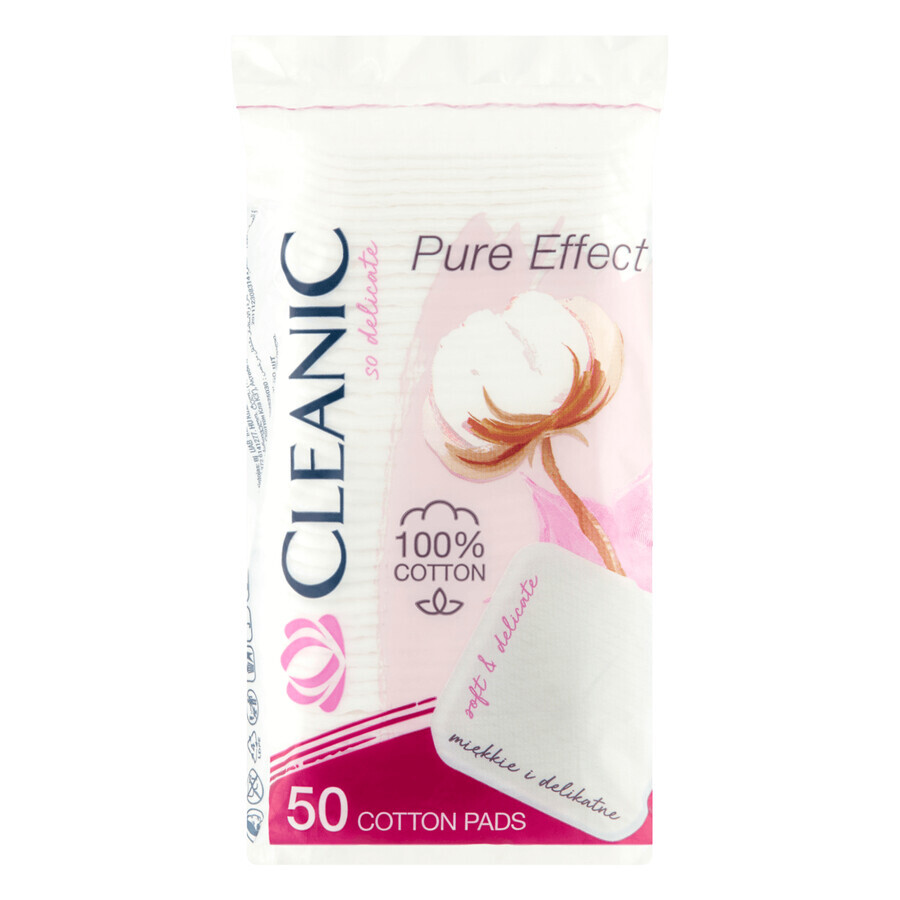 Acquista Cleanic Pure Effect Soft Touch, tamponi cosmetici, quadrati, 50 pezzi Cleanic Pure Effect Soft Touch, tamponi cosmetici, quadrati, 50 pezzi