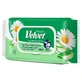 Terciopelo, papel higiénico humedecido, Camomila & Aloe Vera, con clip, 42 piezas