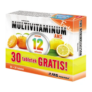 Multivitaminum AMS Forte, 60 Tabletten + 30 Tabletten gratis