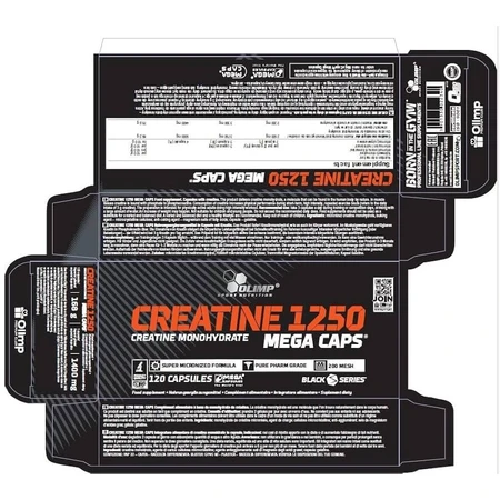 Olimp Creatina 1250 Mega Caps, 120 cápsulas