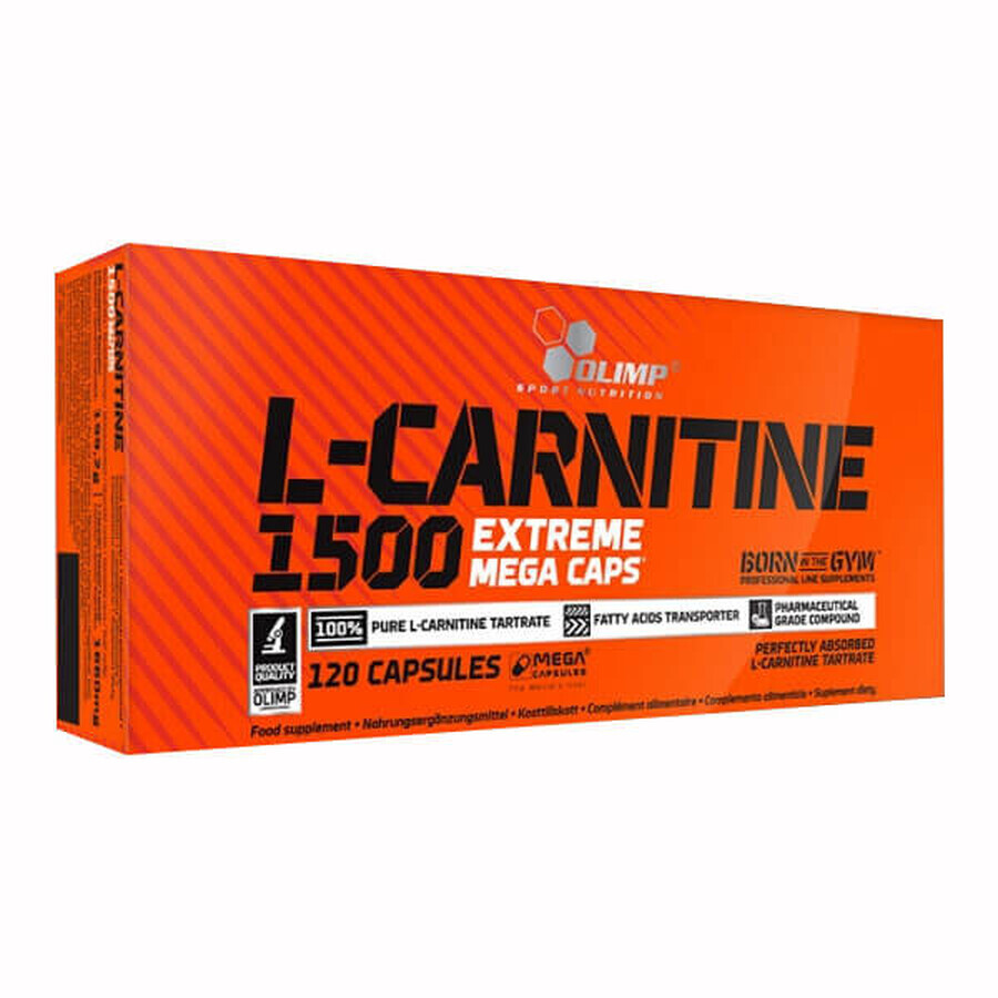 Buy Olimp L-Carnitine 1500 Extreme Mega Caps, 120 capsules Olimp L-Carnitine 1500 Extreme Mega Caps, 120 capsules