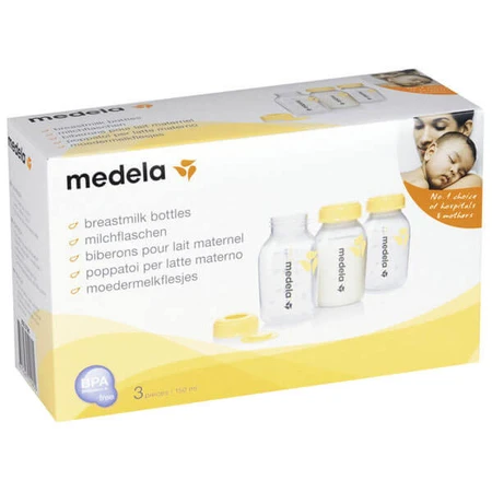 Medela, biberón para almacenar leche materna, 3 x 150 ml