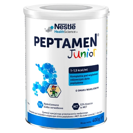 Peptamen Junior, préparation nutritionnelle à partir de 1 an, saveur vanille, 400 g