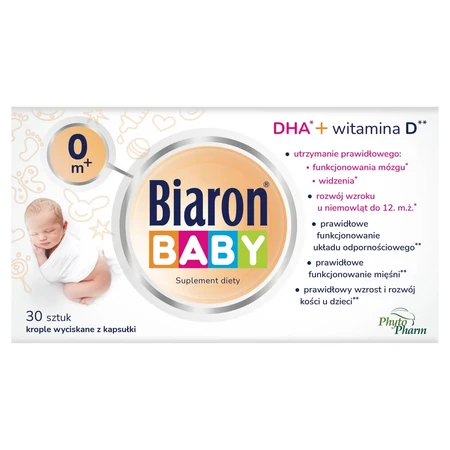 Bioaron Baby 0m+, voor baby's vanaf de geboorte, 30 draaibare capsules