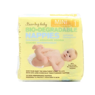 Beaming Baby Windeln, Größe 1, Mini, 2-6 kg, 20 Stück