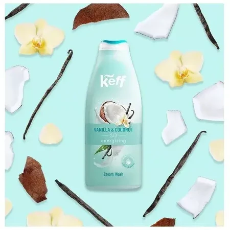 Kokosnuss Vanille Keff Duschgel, 500 ml, Sano