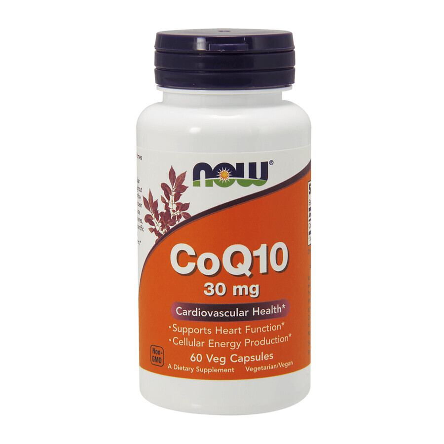 Cumpără Now Foods CoQ10 30 mg, coenzima Q10, 60 capsule vegetariene Now Foods CoQ10 30 mg, coenzima Q10, 60 capsule vegetariene