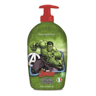 Avengers Hulk Gel de Ducha Caléndula y Camomila, 500 ml, Naturaverde