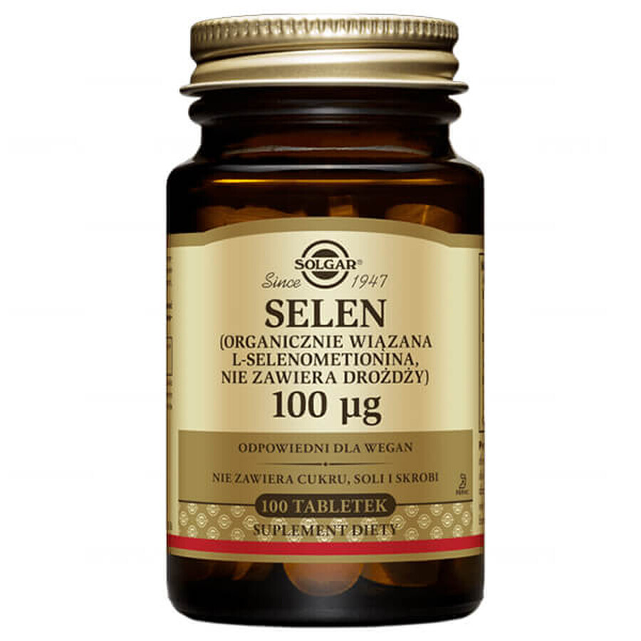 Buy Solgar Selenium 100µg, 100 tablets Solgar Selenium 100µg, 100 tablets