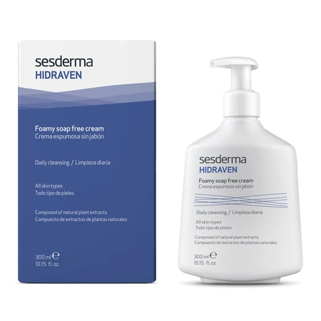 Sesderma Hidraven, crema espumosa sin jabón, 300 ml