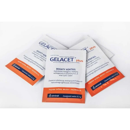 Gelacet Pulver mit Biotin, 5,7 g x 21 Beutel, Almirall 
