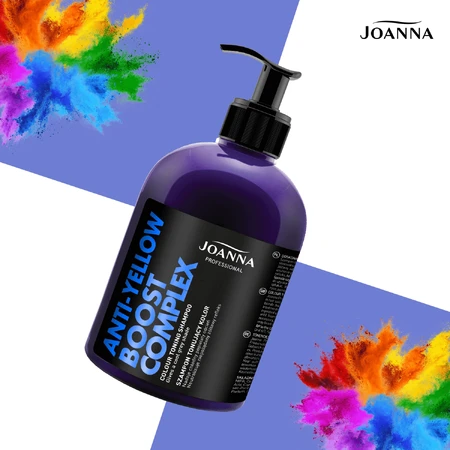 Joanna Professional Anti-Yellow Boost Complex, farbintensives Shampoo, 500 g