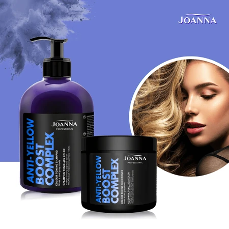 Joanna Professional Anti-Yellow Boost Complex, farbintensives Shampoo, 500 g