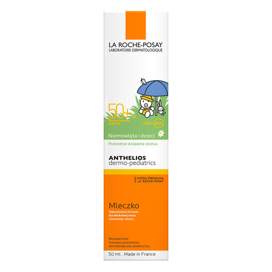 La Roche-Posay Anthelios Dermo-Pediatrics, protective milk for face and body from 6 months, SPF 50+, 50 ml