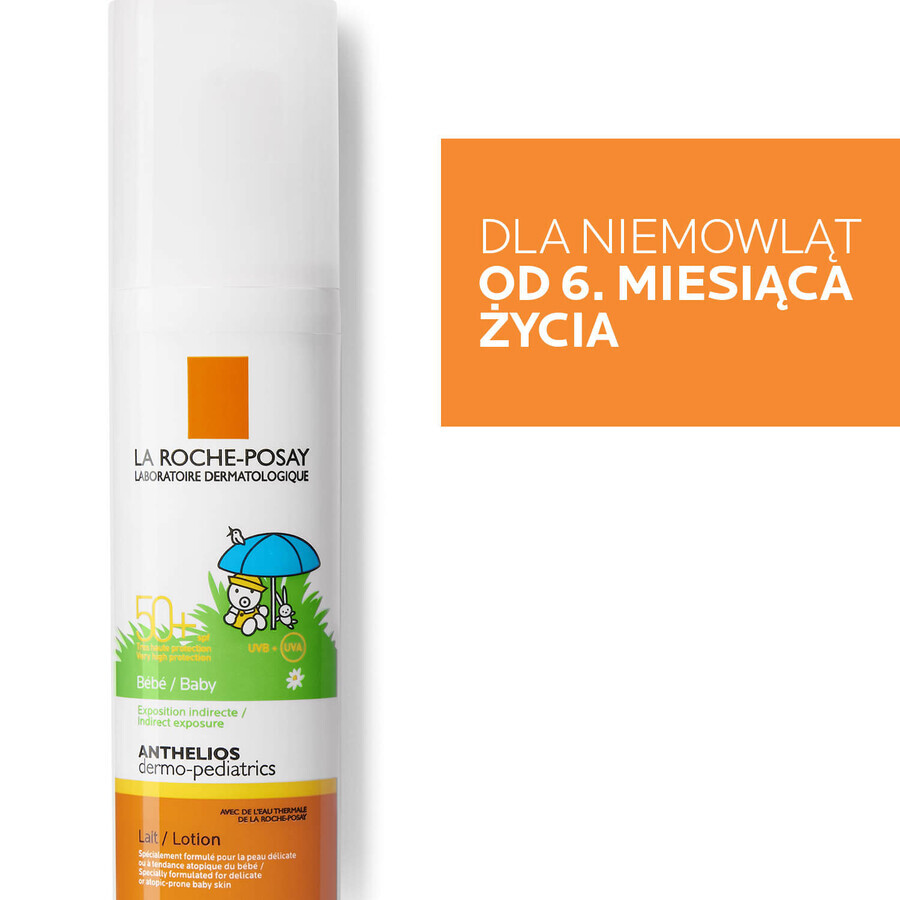 La Roche-Posay Anthelios Dermo-Pediatrics, protective milk for face and body from 6 months, SPF 50+, 50 ml