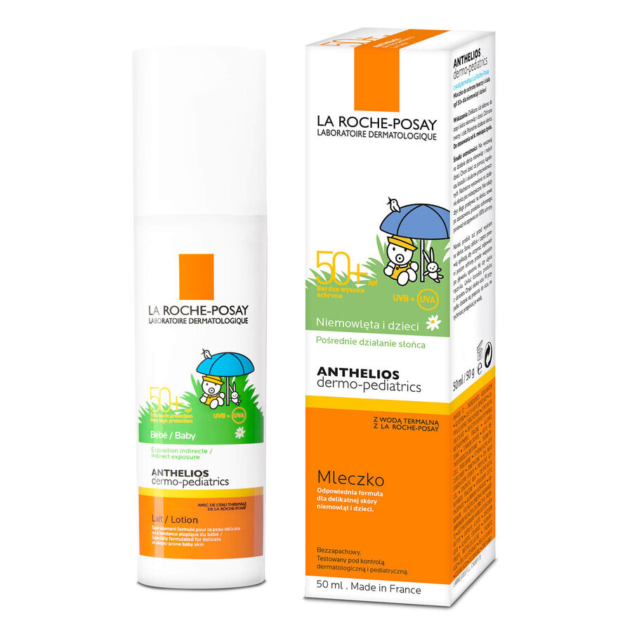 La Roche-Posay Anthelios Dermo-Pediatrics, protective milk for face and body from 6 months, SPF 50+, 50 ml