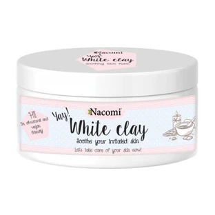 Nacomi, Argile blanche, masque pour peaux sensibles et normales, 50 g