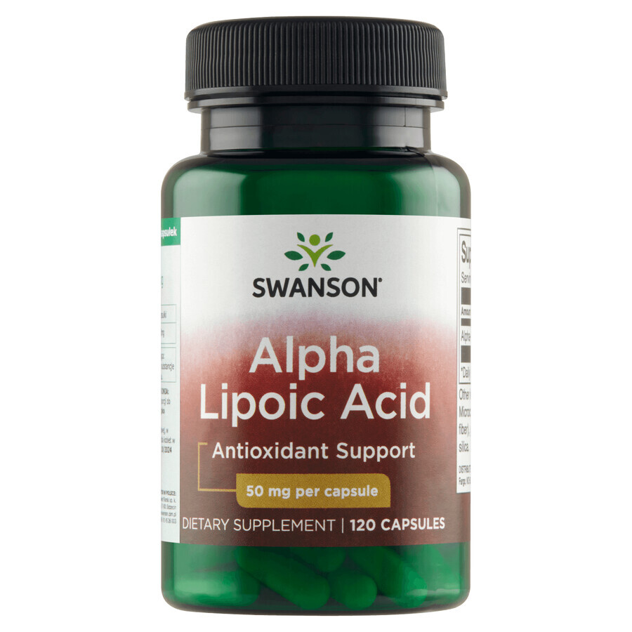 Cumpără Acid alfa lipoic Swanson, acid alfa lipoic 50 mg, 120 capsule Acid alfa lipoic Swanson, acid alfa lipoic 50 mg, 120 capsule