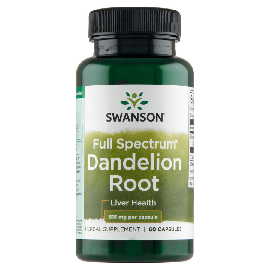 Boutique Swanson Dandelion Root, pissenlit, 60 gélules Swanson Dandelion Root, pissenlit, 60 gélules