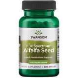 Swanson Full Spectrum Alfalfa Seed, semilla de alfalfa, 60 cápsulas