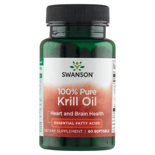 Swanson 100% Pure Krill Oil, huile de krill de l'Antarctique, 60 capsules de gel