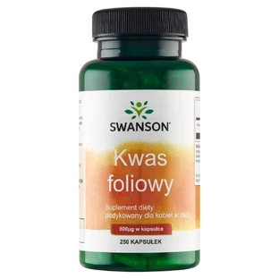 Swanson Folic Acid, Folic Acid 800 μg, 250 capsules